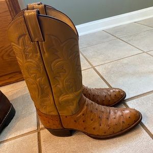 Justin Ostrich Boots